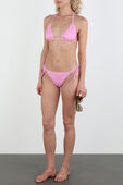 Triangle Bikini Set in Pink Logomania